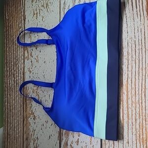 Athleta blue green sports bra sz medium WL248